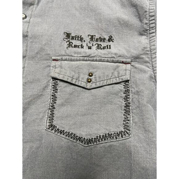 Fender Custom Rock & Roll Religion Men’s Corduroy Embroidered Long Sleeve - S - Picture 4 of 10